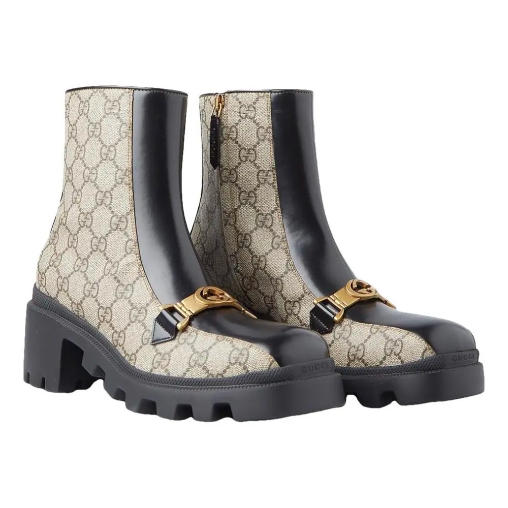 Gucci Leather Ankle Boots